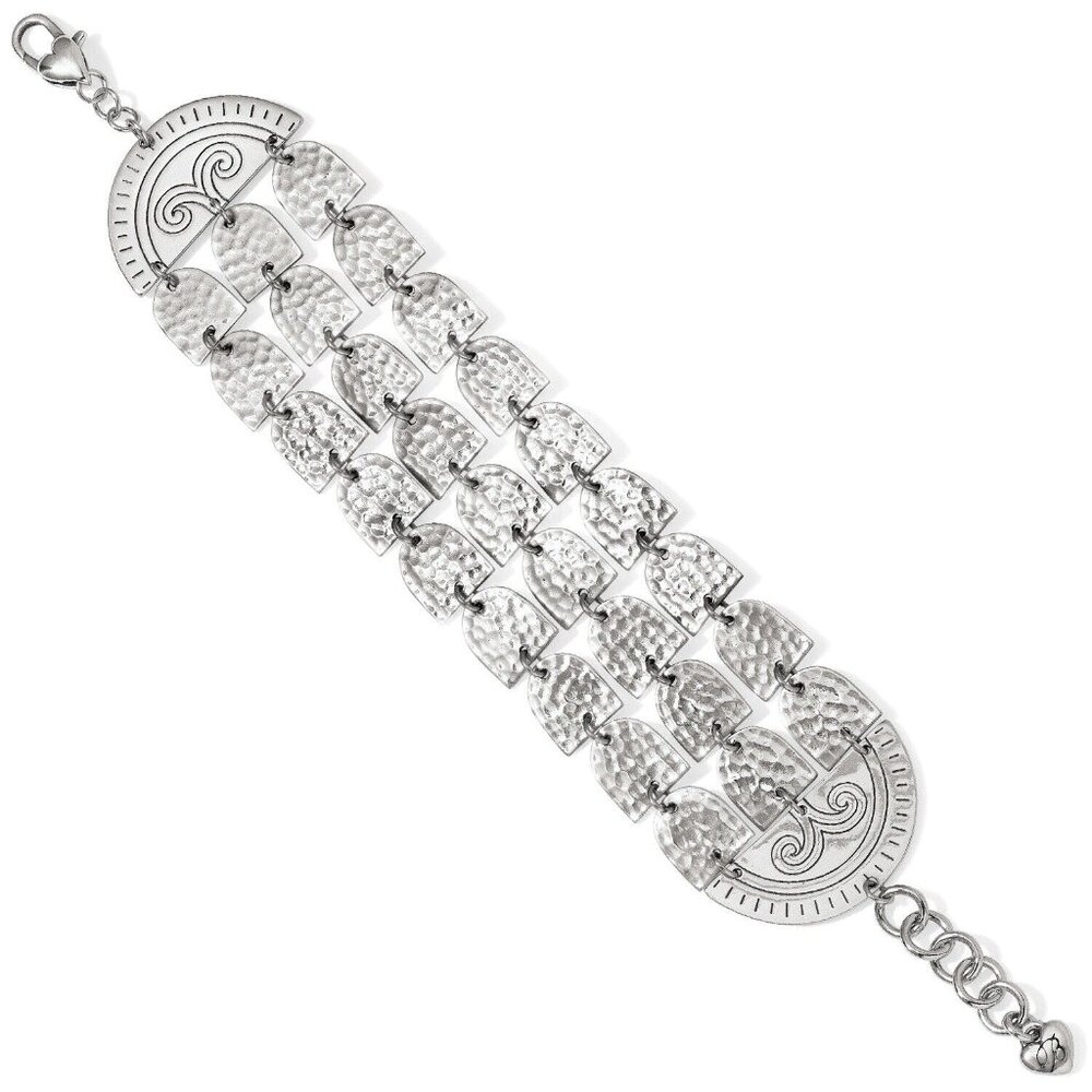 NWT Brighton MARRAKESH SOLEIL Wide Link Silver Bold Bracelet MSRP $78